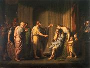 Benjamin West Cleombrotus Ordered into Banishment by Leonidas II, King of Sparta oil painting artist
